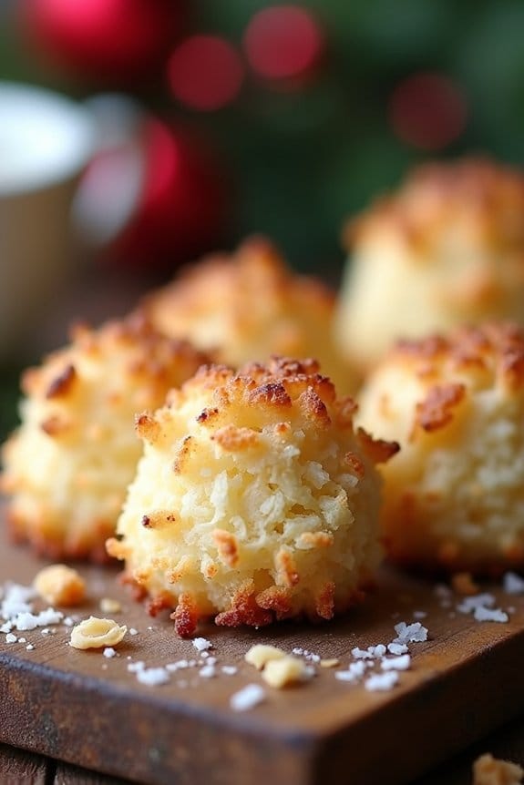 crispy chewy coconut cookies