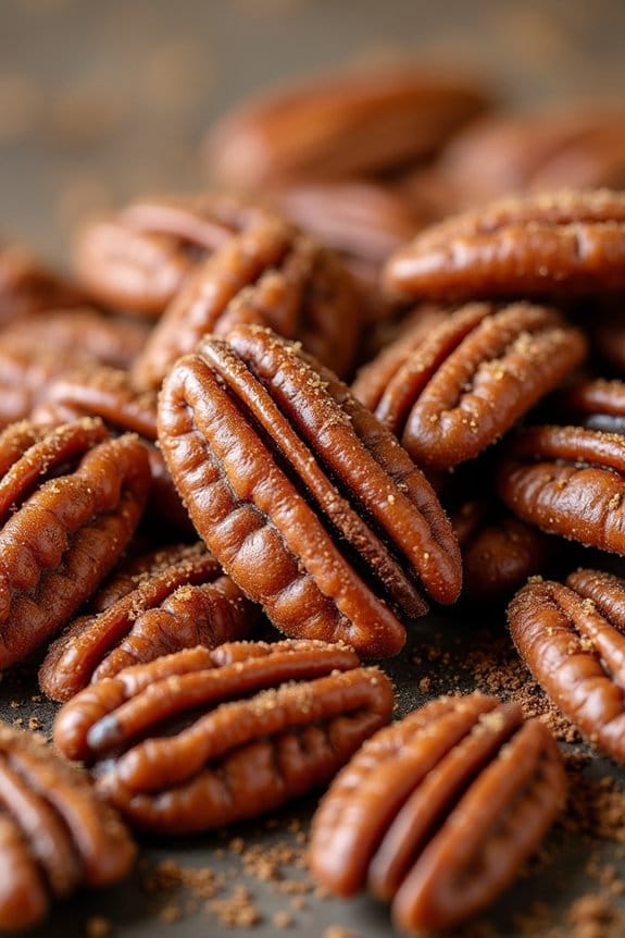crispy cinnamon sugar pecans
