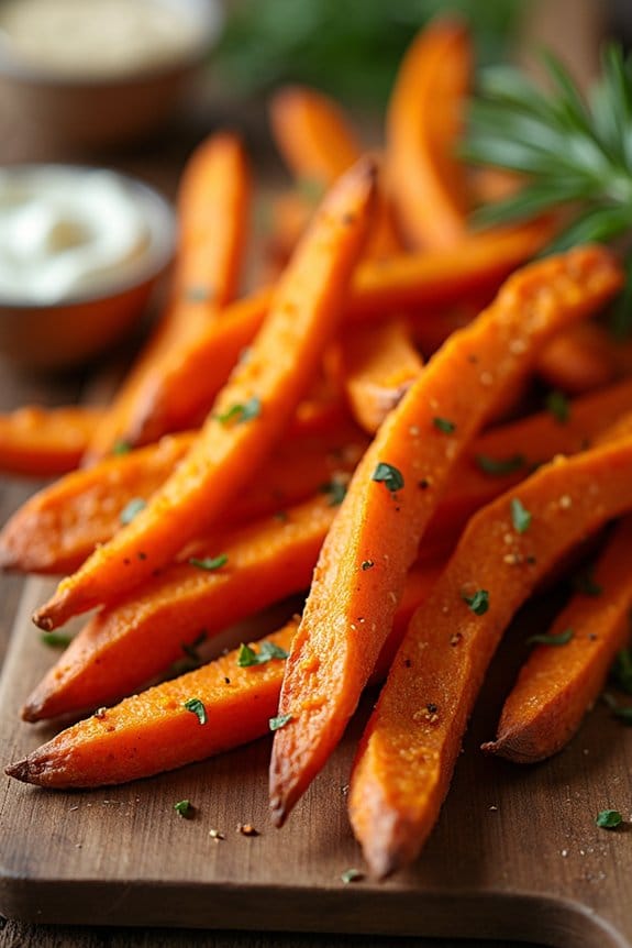 crispy gluten free sweet potato fries