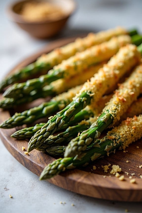 crispy parmesan asparagus bites