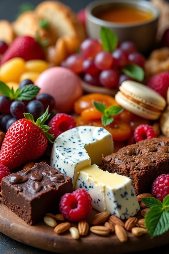decadent dessert charcuterie board