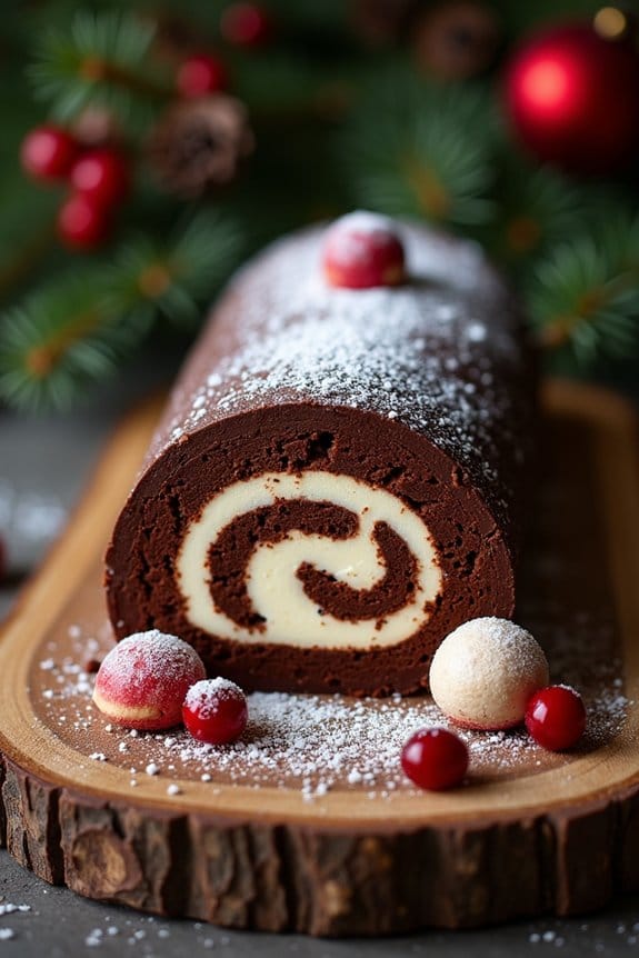 decadent festive chocolate dessert