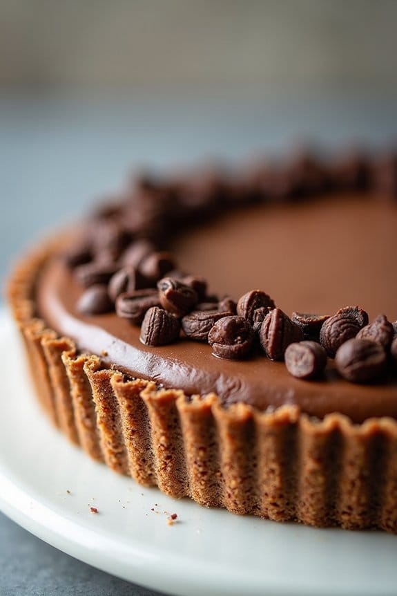 decadent raw chocolate tart