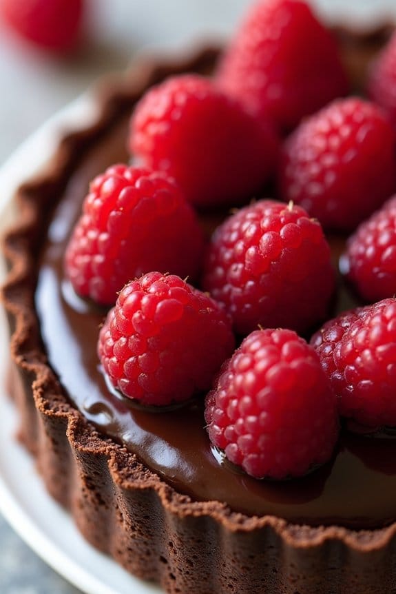 decadent vegan chocolate tart