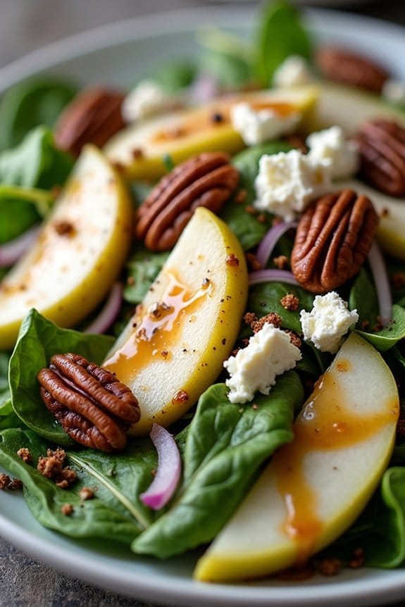 delicious festive pear salad