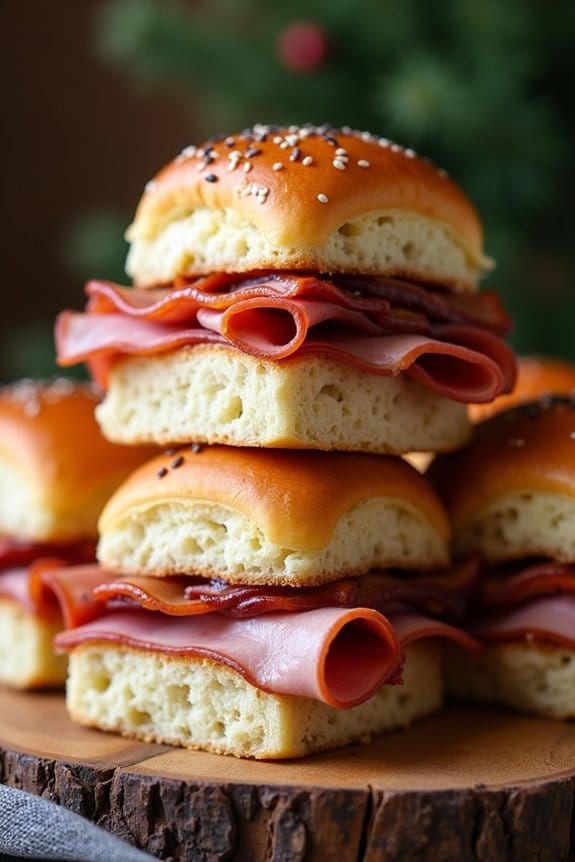 delicious glazed ham sliders