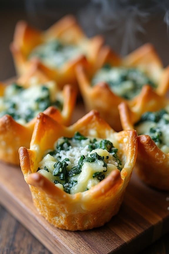 delicious spinach artichoke pastries