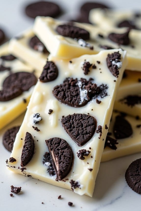 delightful cookies and cream bark
