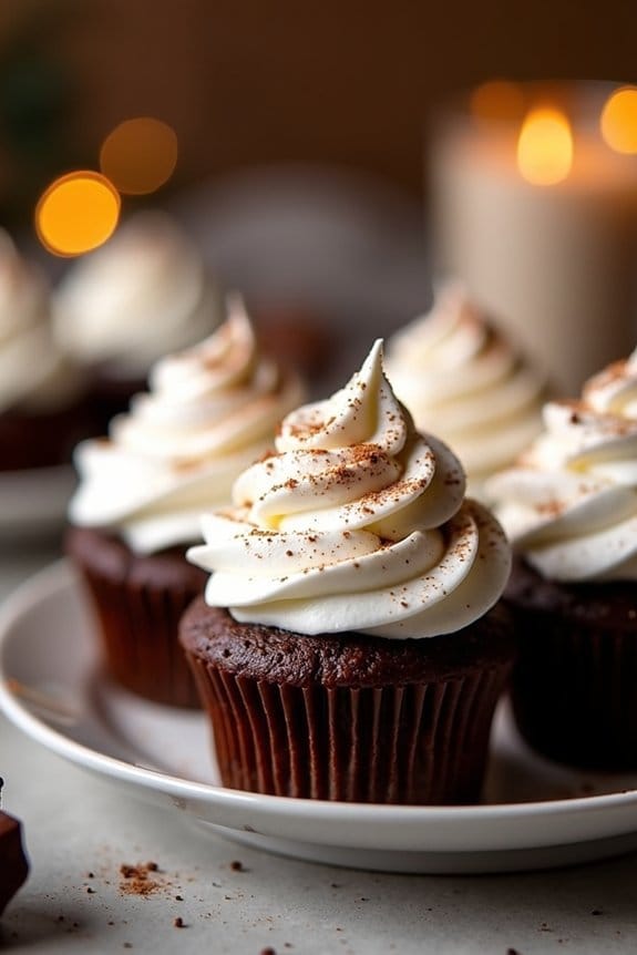 delightful hot chocolate cupcakes
