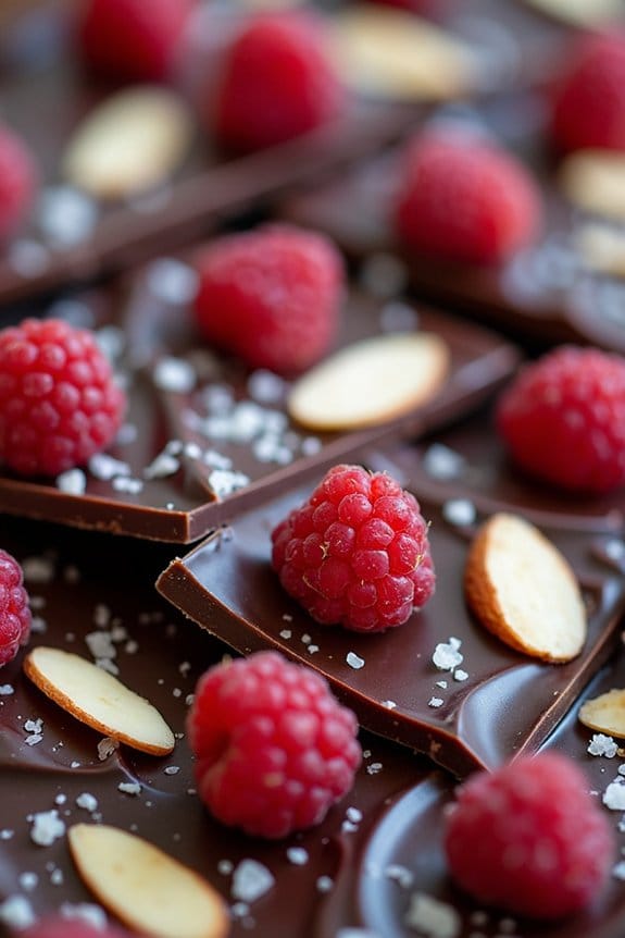 delightful raspberry almond bark