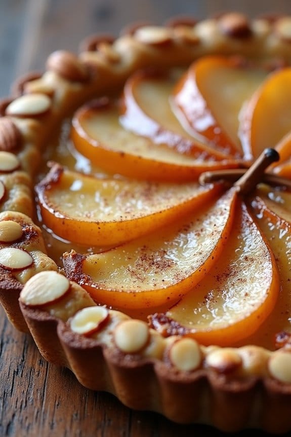 delightful spiced pear tart