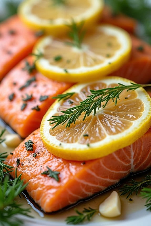 elegant baked salmon dish