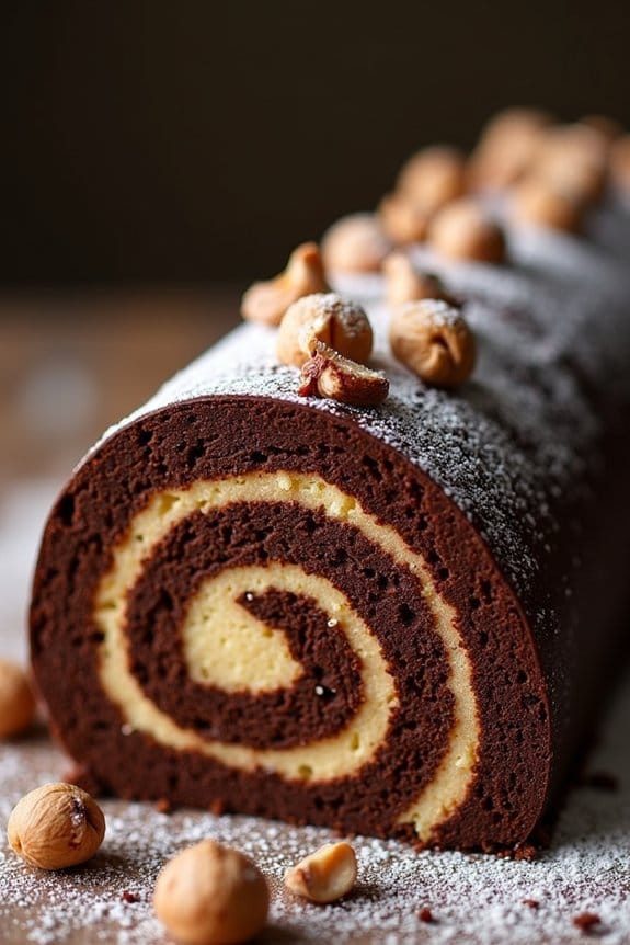 elegant chocolate hazelnut dessert