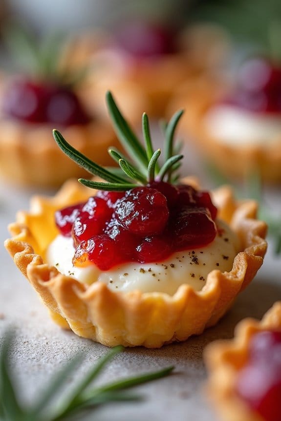 elegant cranberry brie appetizers