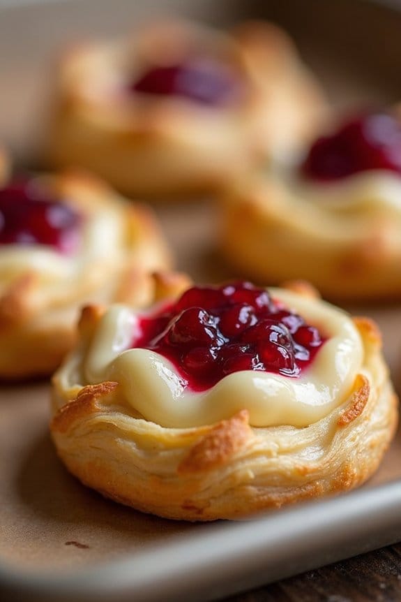 elegant cranberry brie appetizers