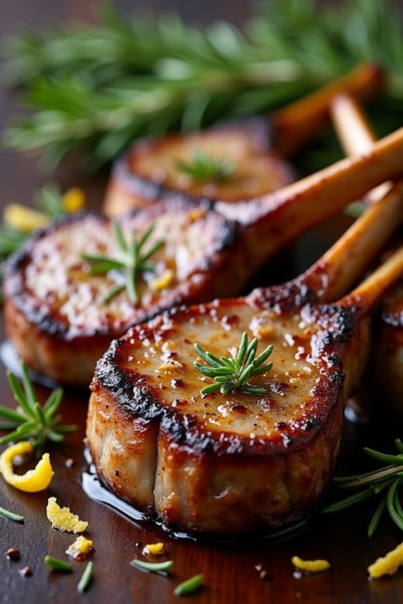 elegant garlic rosemary lamb