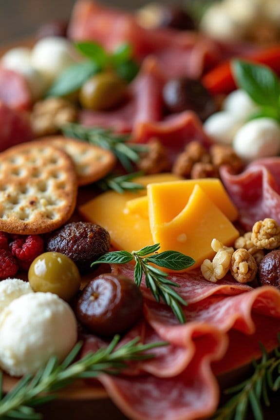 elegant holiday antipasto display