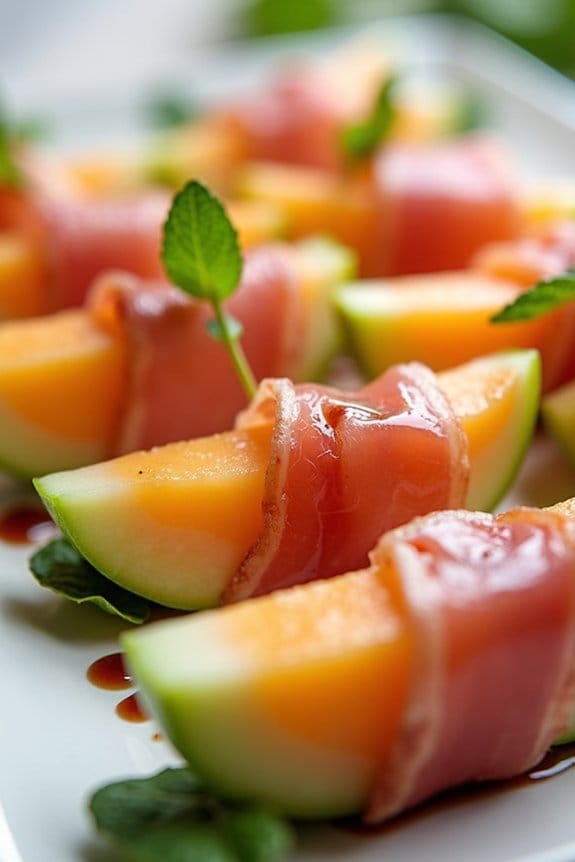 elegant prosciutto melon appetizer