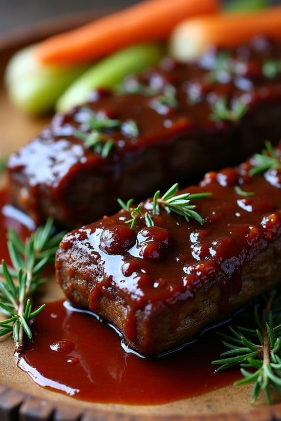 elegant red wine braised short ribs