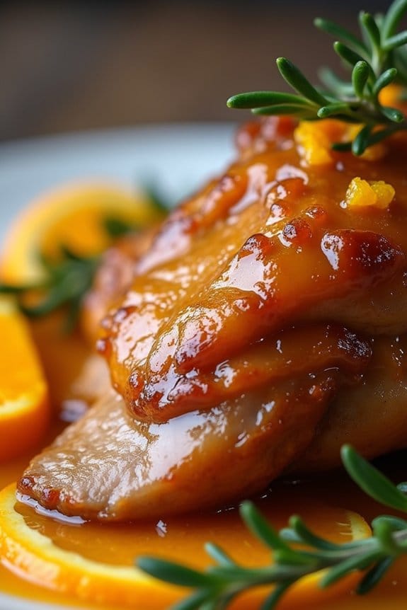 elegant roasted duck dish