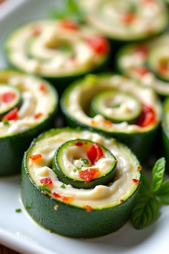 elegant zucchini roll ups appetizer
