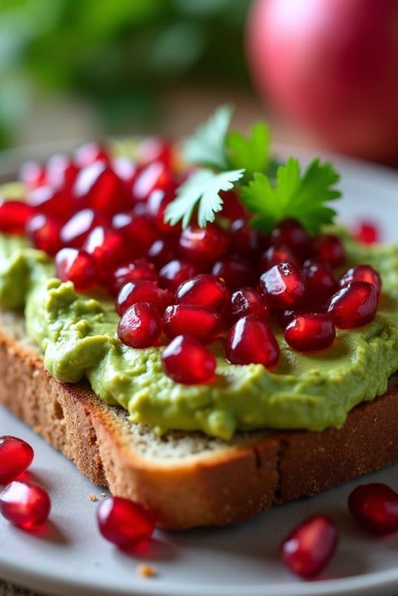 festive avocado toast recipe