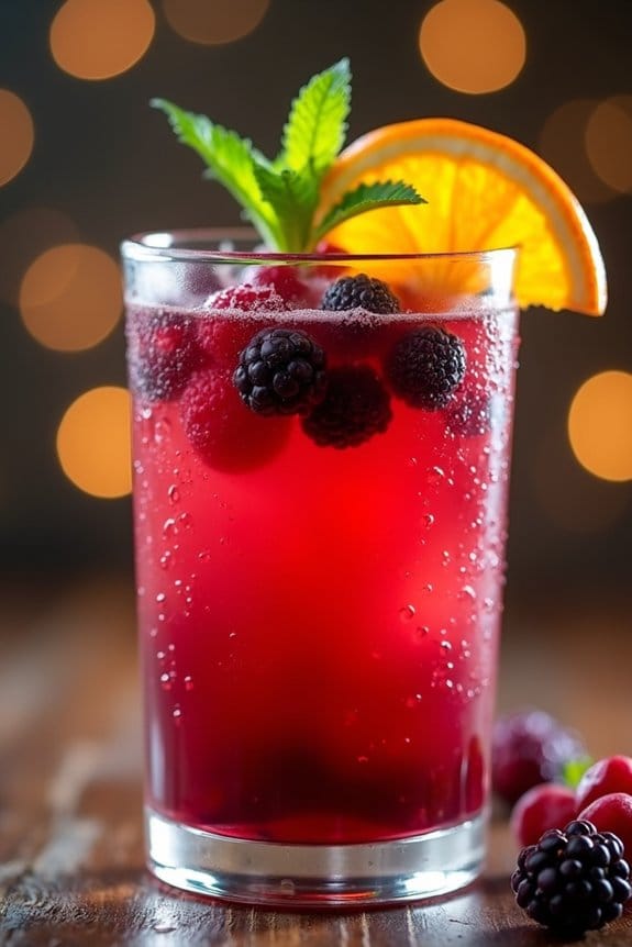 festive berry holiday punch