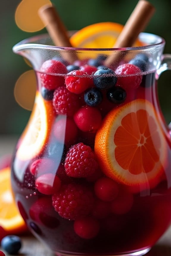 festive berry holiday sangria