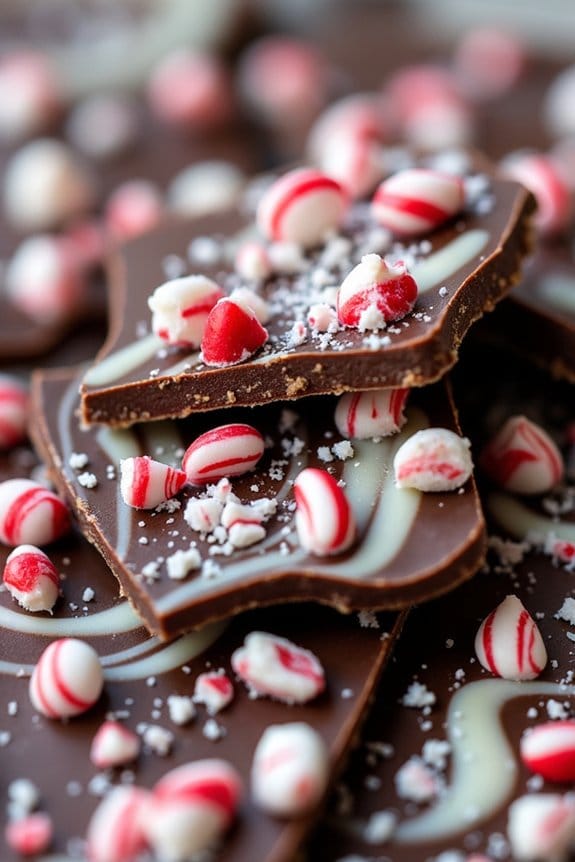 festive candy cane bark