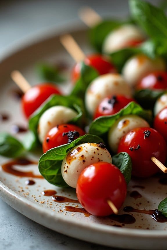 festive caprese skewers delight