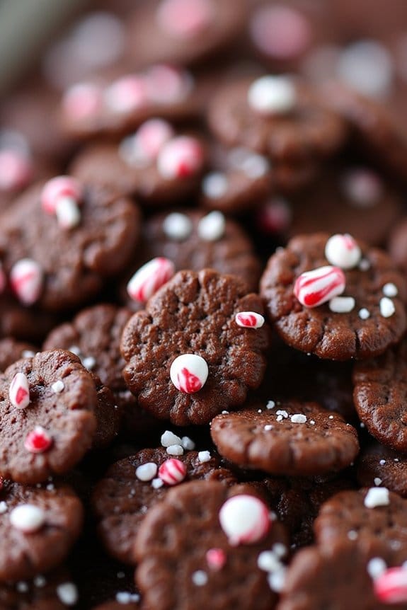 festive chocolate peppermint snack