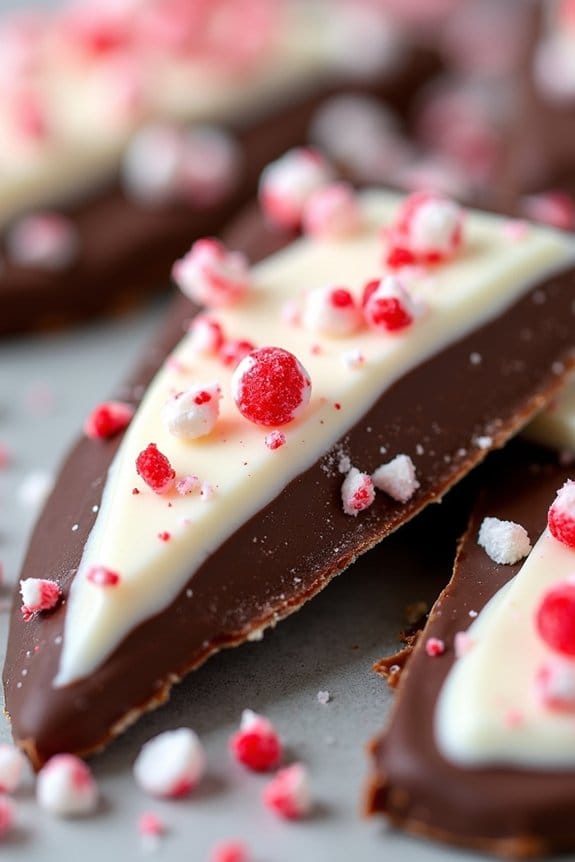 festive chocolate peppermint treat
