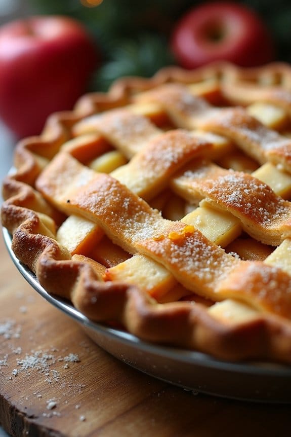 festive classic apple pie