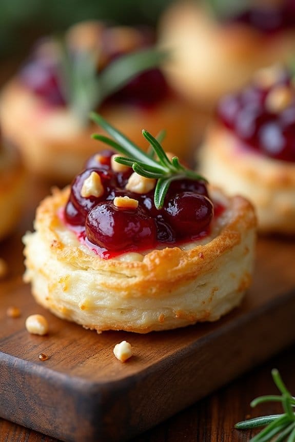 festive cranberry brie appetizer