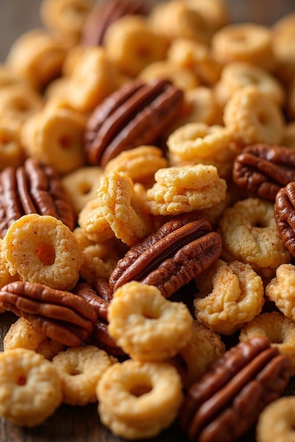 festive crunchy maple snack