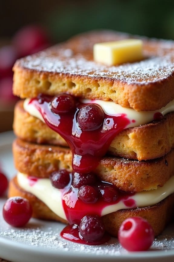 festive eggnog french toast