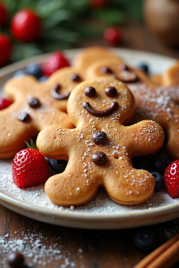 festive gingerbread pancake fun