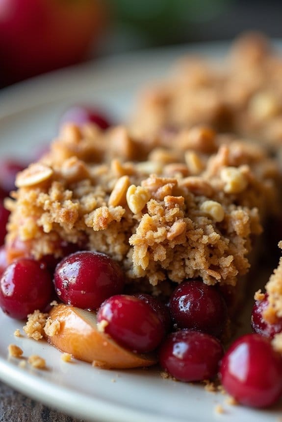 festive healthy dessert crisp