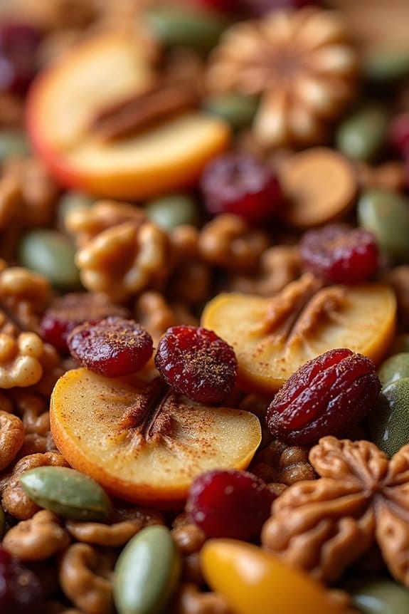 festive healthy snack mix