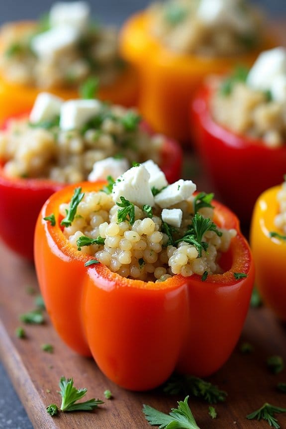 festive healthy stuffed peppers