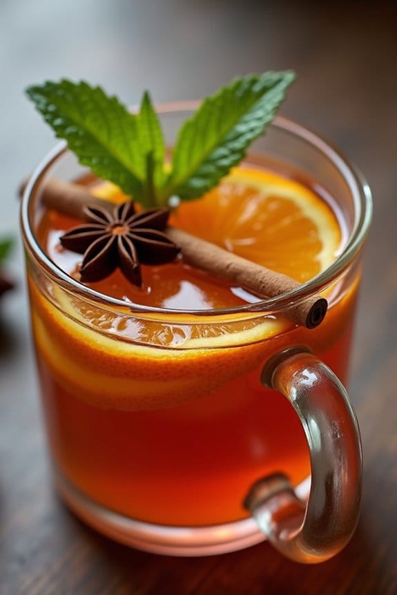 festive healthy warm beverage