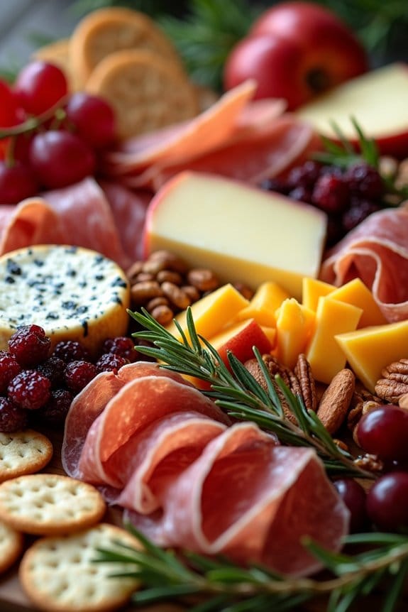festive holiday charcuterie board