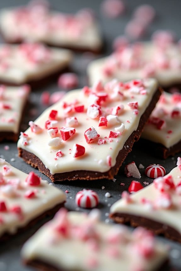 festive homemade peppermint bark