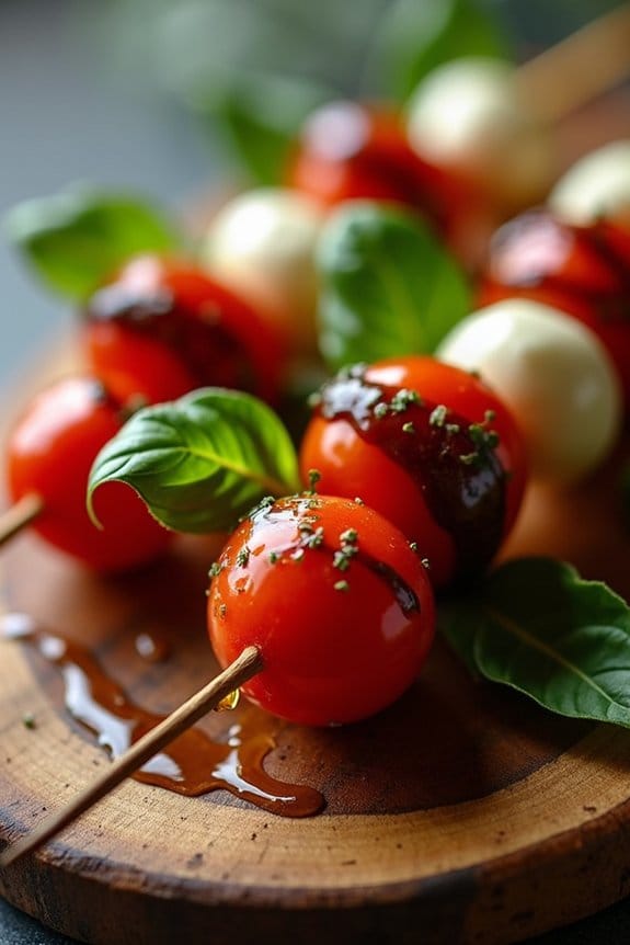 festive low carb appetizer skewers