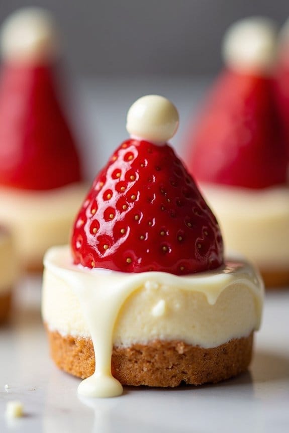 festive no bake cheesecake bites
