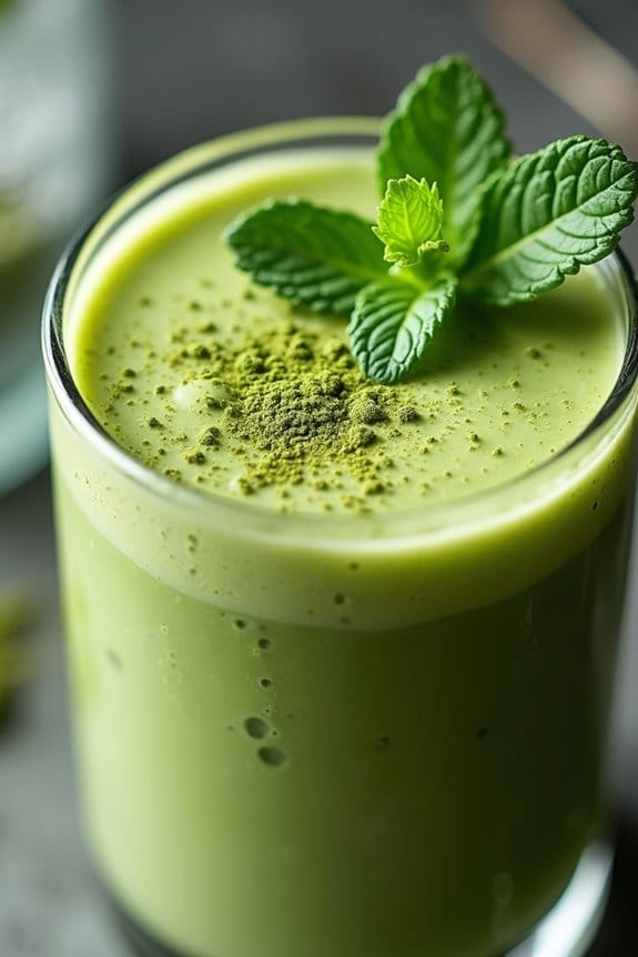 festive nutritious matcha smoothie