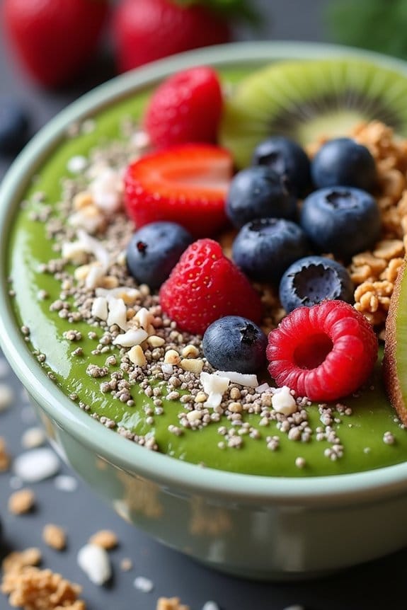 festive nutritious smoothie bowl