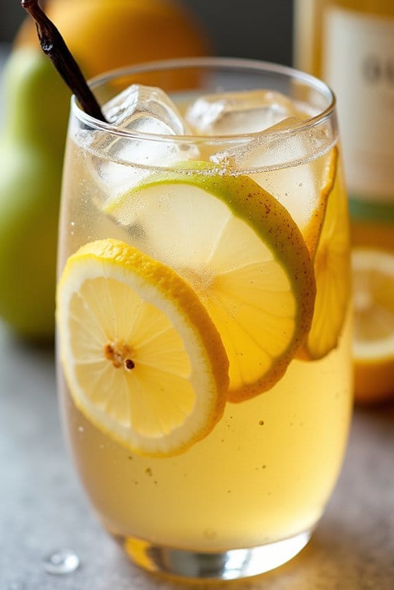 festive pear vanilla sangria