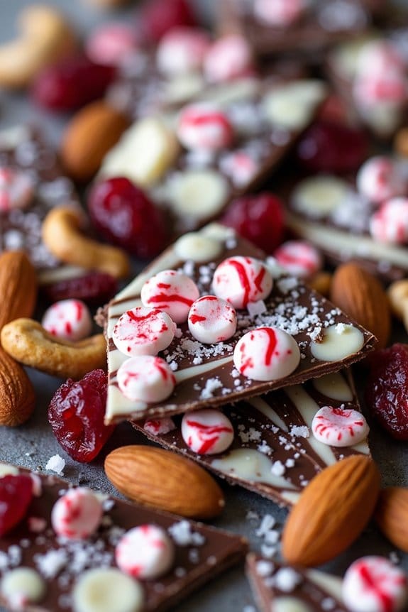festive peppermint chocolate mix