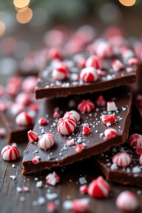 festive peppermint chocolate treat